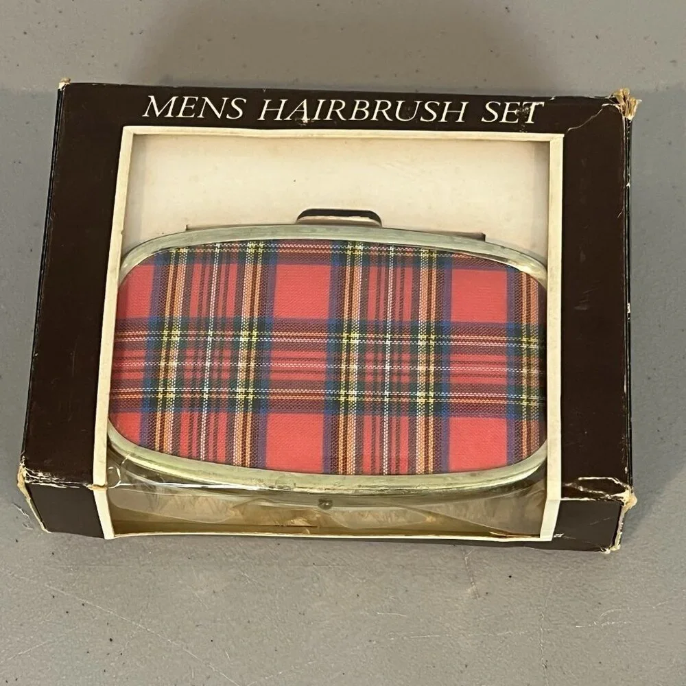 Palm Brush Military Brush Men's Tartan Plaid Forest Series Great Britain Vintage